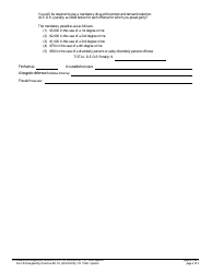 Form 11000 Supplemental Plea Form for Drug Offenses - New Jersey (English/Spanish), Page 2