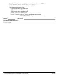 Form 11000 Supplemental Plea Form for Drug Offenses - New Jersey (English/Portuguese), Page 2