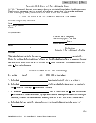 Form 11007 Appendix XI-O Order to Enforce Litigant&#039;s Rights - New Jersey