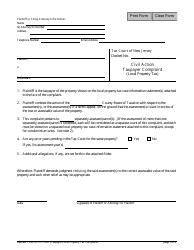 Form 11003 Taxpayer Complaint (Local Property Tax) - New Jersey