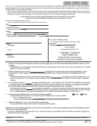 Document preview: Form 11003 Taxpayer Complaint (Local Property Tax) - New Jersey (English/Spanish)