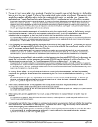 Form 11003 Taxpayer Complaint (Local Property Tax) - New Jersey (English/Spanish), Page 2
