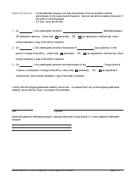 Form 11185 Civil Action Taxing District Complaint (Local Property Tax) - New Jersey, Page 2
