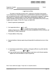 Form I (11193) Legal Service Plan - New Jersey
