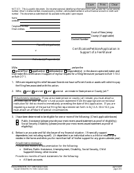 Form 11208 Certification/Petition/Application in Support of a Fee Waiver - New Jersey (English/Haitian Creole), Page 5