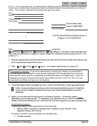 Form 11208 Certification/Petition/Application in Support of a Fee Waiver - New Jersey (English/Portuguese), Page 5