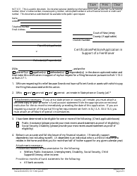 Form 11208 Certification/Petition/Application in Support of a Fee Waiver - New Jersey (English/Spanish), Page 6
