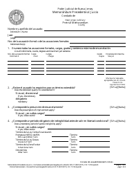Document preview: Formulario 11216 Memorandum Precedente Al Juicio - New Jersey (Spanish)
