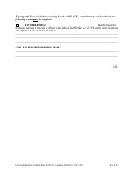 Form 11230 Indian Child Welfare Act (Icwa) Supplemental Order - New Jersey, Page 3