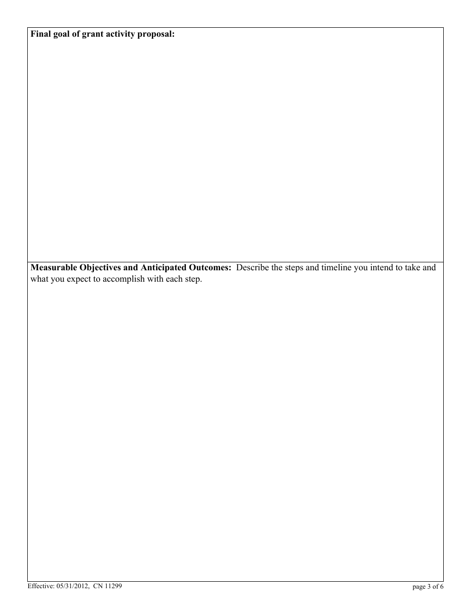 Form 11299 Children in Court Improvement Grant Activity Proposal Form - New Jersey, Page 3