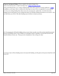 Form 11299 Children in Court Improvement Grant Activity Proposal Form - New Jersey, Page 4
