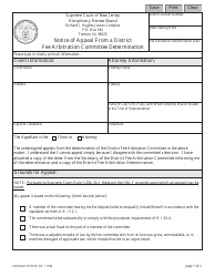 Document preview: Form 11336 Notice of Appeal From a District Fee Arbitration Committee Determination - New Jersey