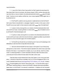 Form 11411 Complaint and Proposed Form of Order for Action Seeking Title to Motor Vehicle - New Jersey, Page 6