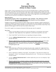 Form 11523 Emergent Application (Order to Show Cause) - New Jersey
