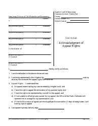 Form 11553 Acknowledgment of Appeal Rights - New Jersey