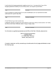 Form 11553 Acknowledgment of Appeal Rights - New Jersey, Page 2
