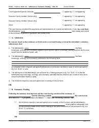 Form CN:11705 Order - N.j.s.a. 30:4c-12 - Admission or Summary Finding - Title 30 - New Jersey, Page 2
