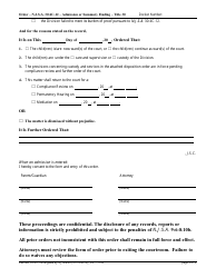 Form CN:11705 Order - N.j.s.a. 30:4c-12 - Admission or Summary Finding - Title 30 - New Jersey, Page 3
