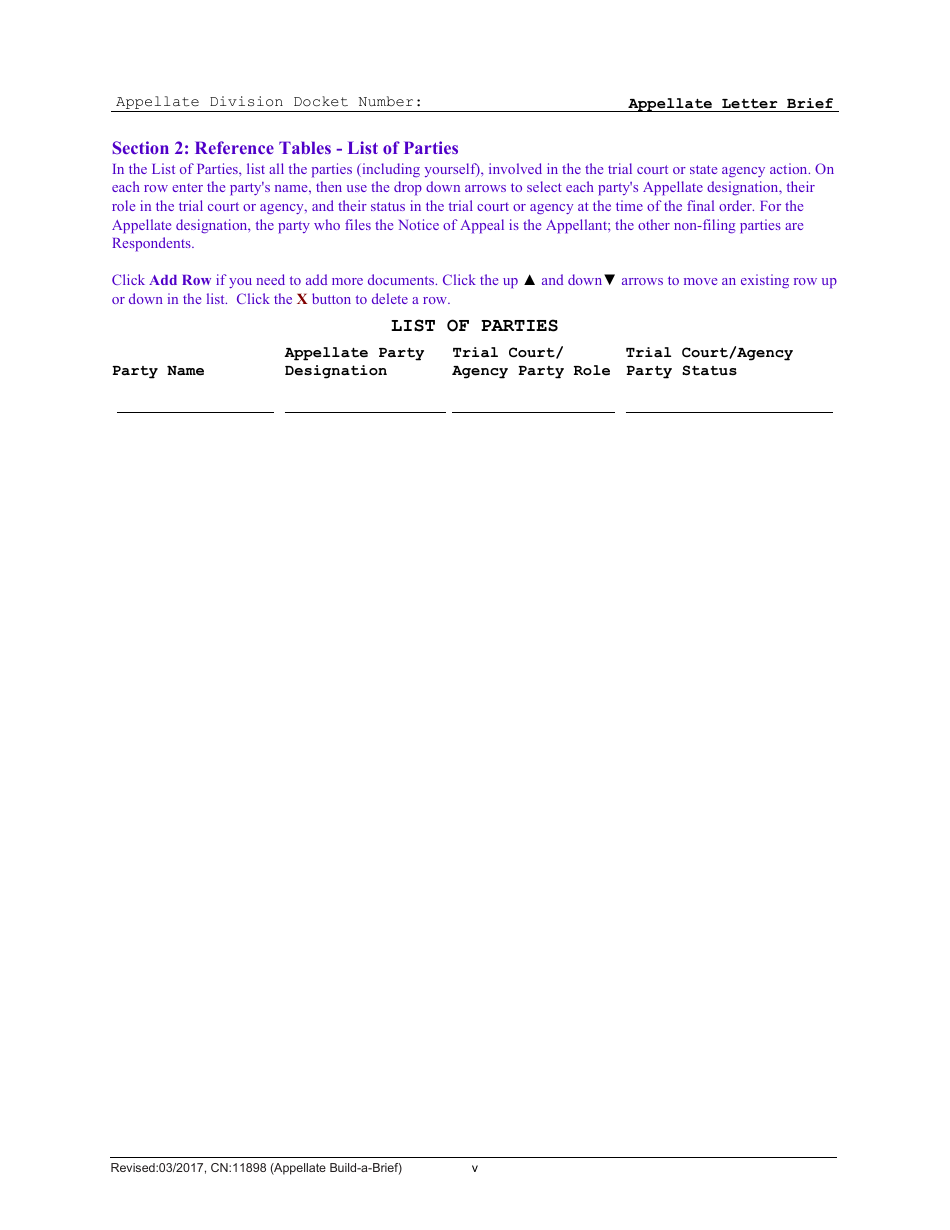 Form CN:11898 Appellate Build-A-brief: Letter Brief - New Jersey, Page 10