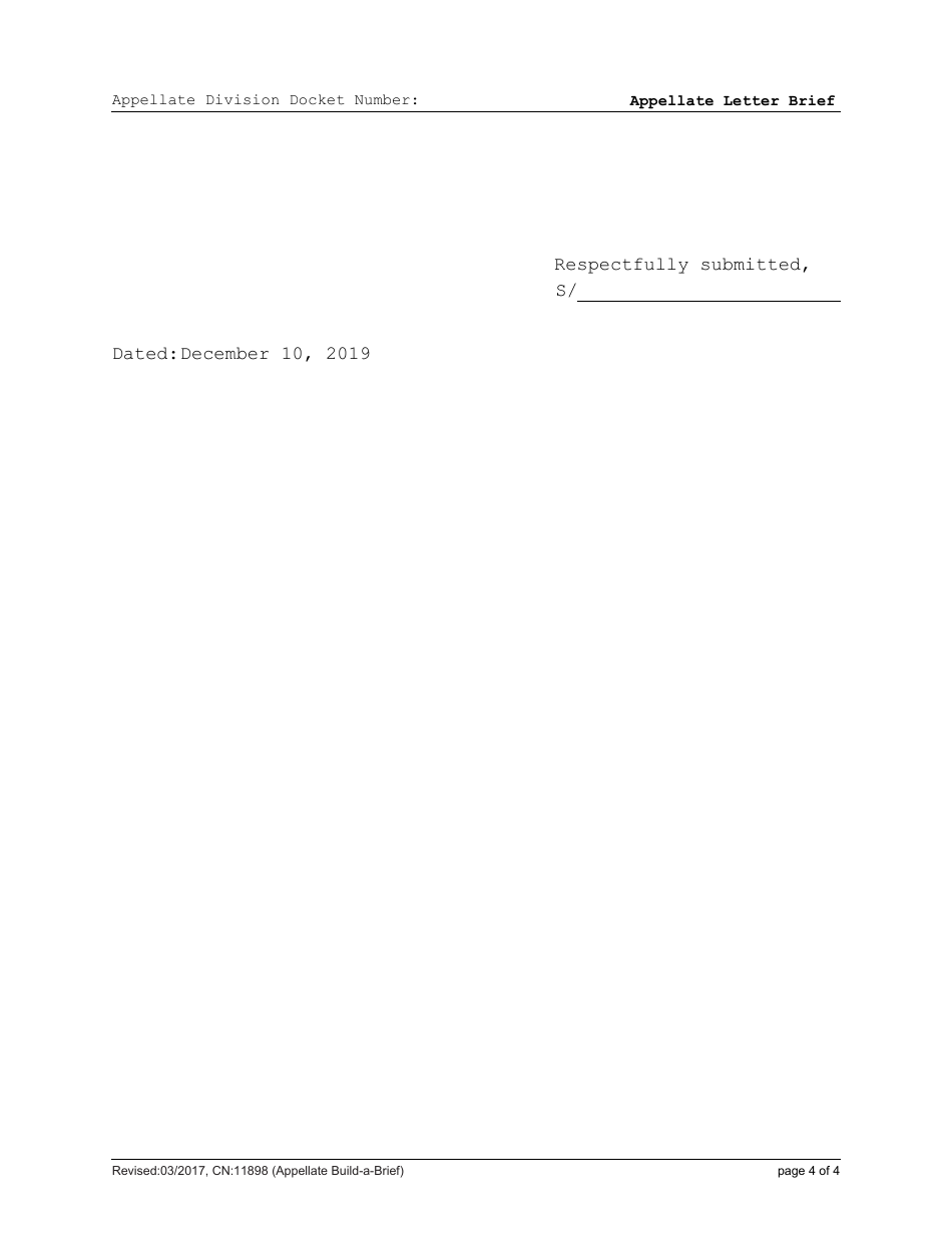 Form CN:11898 Appellate Build-A-brief: Letter Brief - New Jersey, Page 15