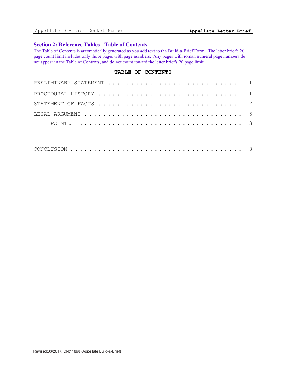 Form CN:11898 Appellate Build-A-brief: Letter Brief - New Jersey, Page 6