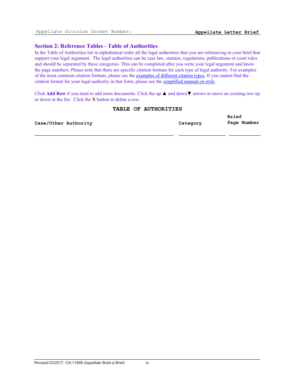Form CN:11898 Appellate Build-A-brief: Letter Brief - New Jersey, Page 9