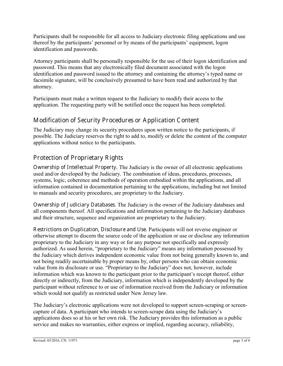 Form CN:11971 Eap Subscriber Agreement - New Jersey, Page 3