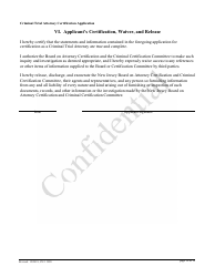Form 11990 Criminal Trial Attorney Certification Application - New Jersey, Page 12