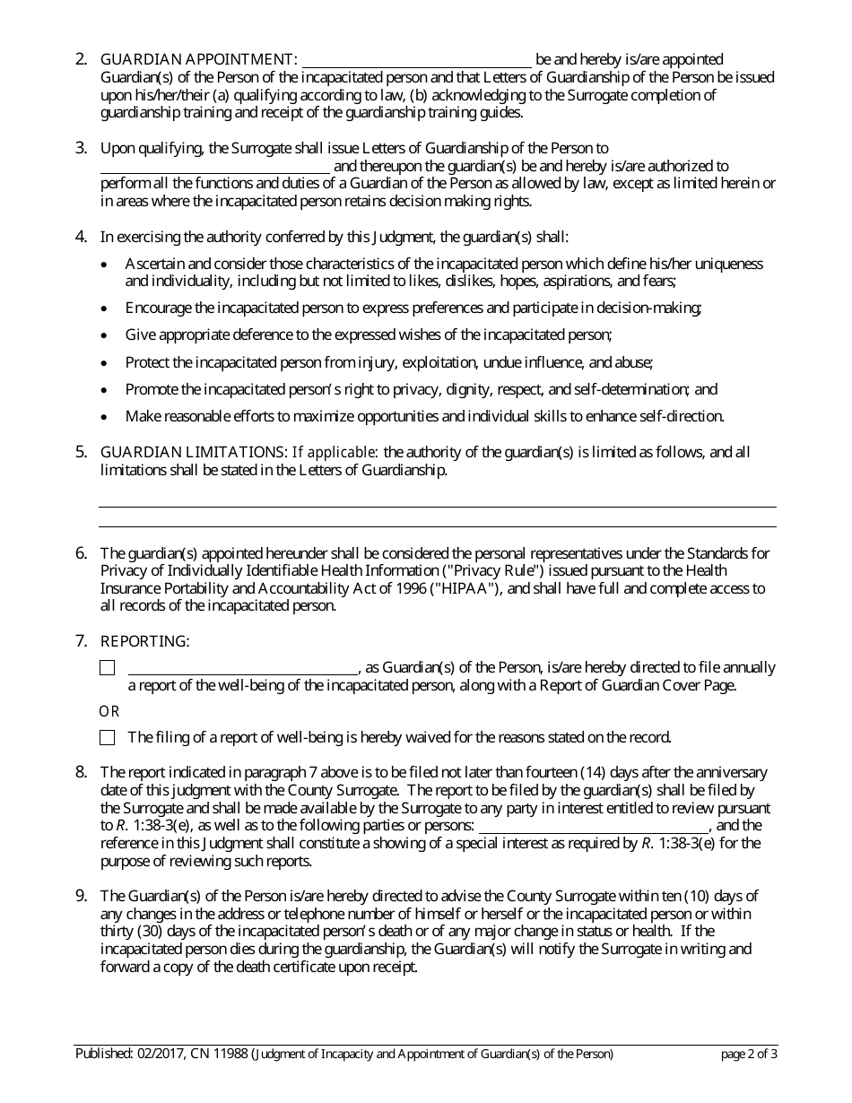 Form 11988 Fill Out, Sign Online and Download Fillable PDF, New