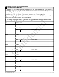 Form CN:11998 Matrimonial Law Attorney Recertification Application - New Jersey, Page 6