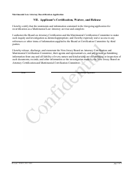 Form CN:11998 Matrimonial Law Attorney Recertification Application - New Jersey, Page 8