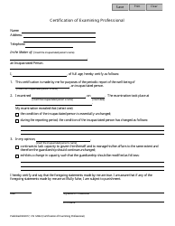 Form 12042 Certification of Examining Professional - New Jersey, Page 2