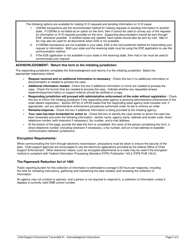 Child Support Enforcement Transmittal #1 '&quot; Initial Request Acknowledgment, Page 4