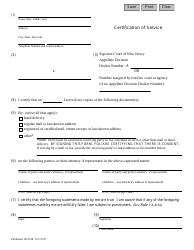 Form 12227 Certification of Service - Appellate - New Jersey, Page 2