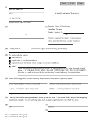 Form 12227 Certification of Service - Appellate - New Jersey (English/Spanish), Page 2