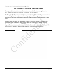 Form CN:12360 Municipal Court Law Attorney Recertification Application - New Jersey, Page 9