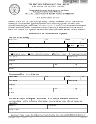 Document preview: Form CN:12375 (PHV-16) Pro Hac Vice Admission in New Jersey - New Jersey