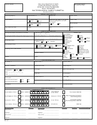 Document preview: Form BACT-44 Bacteriological Sample Submittal - New Jersey