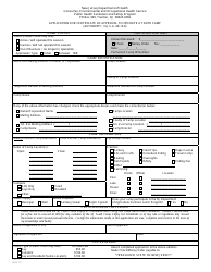 Document preview: Form CB-11 Application for Certificate of Approval to Operate a Youth Camp - New Jersey