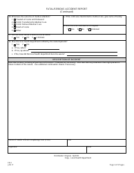 Form CB-2 Fatal/Serious Accident Report - New Jersey, Page 3