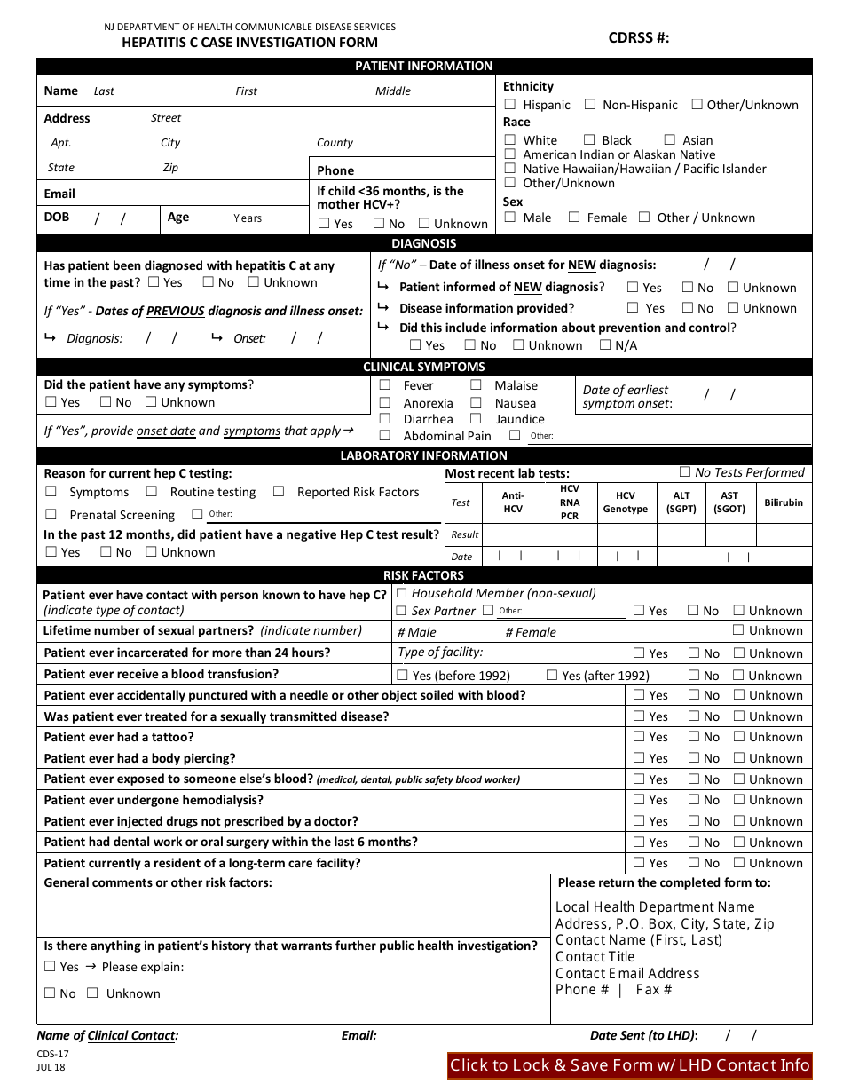 Form CDS-17 - Fill Out, Sign Online and Download Fillable PDF, New ...