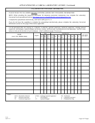 Form CL-3 Application for a Clinical Laboratory License (Clia Non-waived Tests/Onsite Testing Only) - New Jersey, Page 2