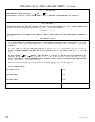 Form CL-3 Application for a Clinical Laboratory License (Clia Non-waived Tests/Onsite Testing Only) - New Jersey, Page 6