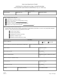 Form CN-19 Certificate of Need Application - Expedited Review for Facilities and Services Identified at N.j.a.c. 8:33-5.1(A) - New Jersey, Page 3