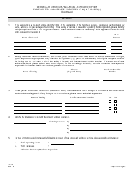 Form CN-19 Certificate of Need Application - Expedited Review for Facilities and Services Identified at N.j.a.c. 8:33-5.1(A) - New Jersey, Page 4