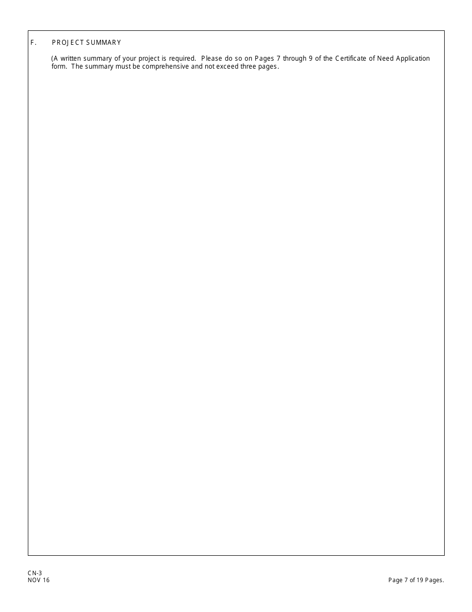 Form CN-3 Schedule A, B Application for Certificate of Need for Hospital-Related Projects - New Jersey, Page 13