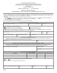 Document preview: Form EHS-46 Request for Reciprocity Verification of Lead Licensure Status With New York State - New Jersey