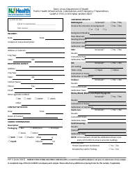 Document preview: Form HIP-5 Laboratory Pre-screening Worksheet - New Jersey