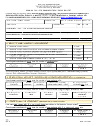Form IMM-3 &quot;Annual College Immunization Status Report&quot; - New Jersey