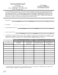 Document preview: Form IMM-28A 317 Program Patient Eligibility Screening Record - New Jersey
